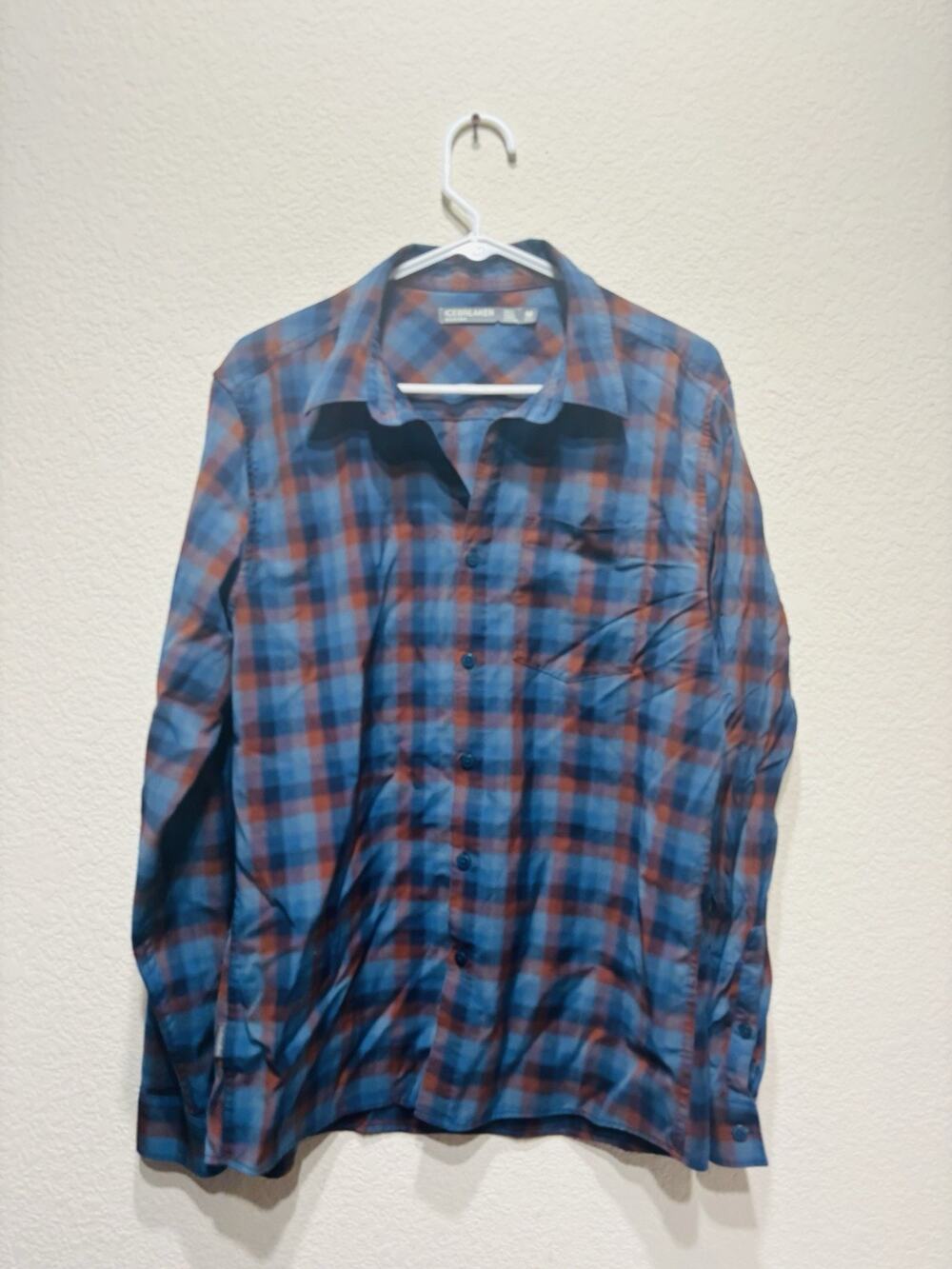 Icebreaker Plaid Flannel Merino Wool Smart wool Medium